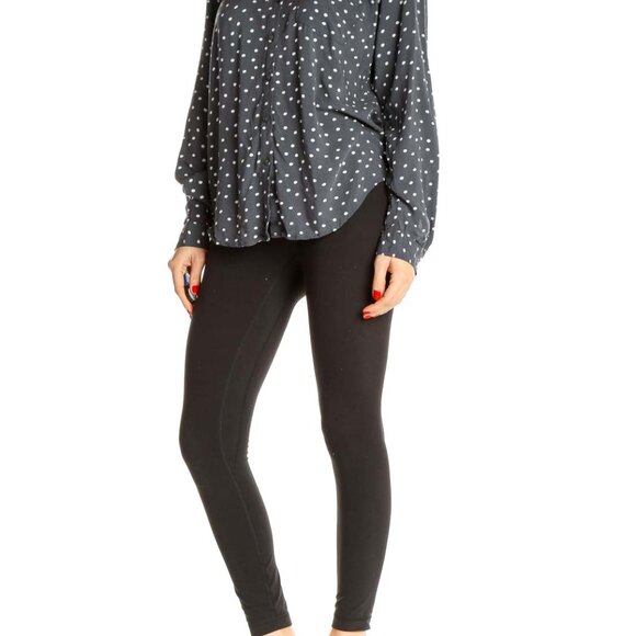 Loft Gray Polka Dot All Day Wear Shirt - Picture 2 of 3